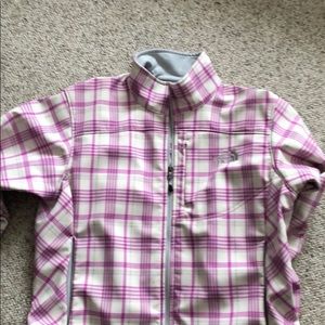 Plaid North Face soft shell